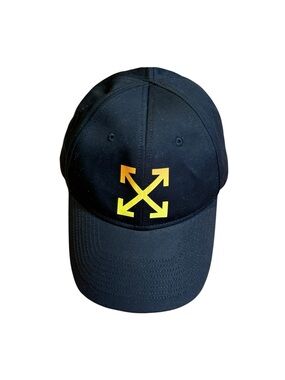 Off-White Baseball Cap with Yellow Arrow Logo